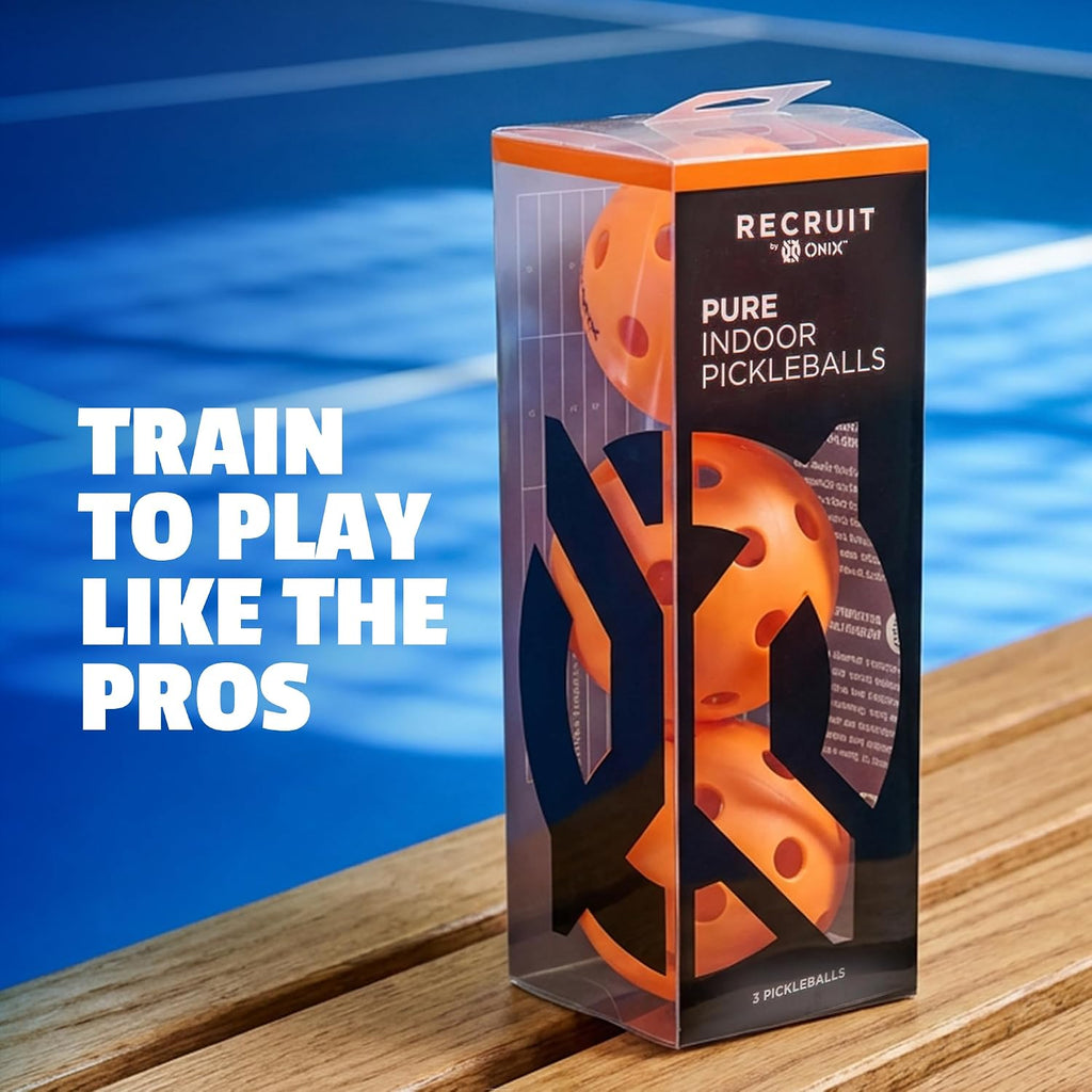 Recruit Ready‑To‑Play Indoor Pickleball Balls with Superior Welding Design — Durable Construction, Consistent Bounce, and Ideal for Fun and Competitive Indoor Play