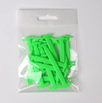16Pcs/Lot Silicone Shoelaces No Tie Shoelaces 12 Colors Elastic Lace Shoelace Creative Lazy Silicone Laces Rubber Lace