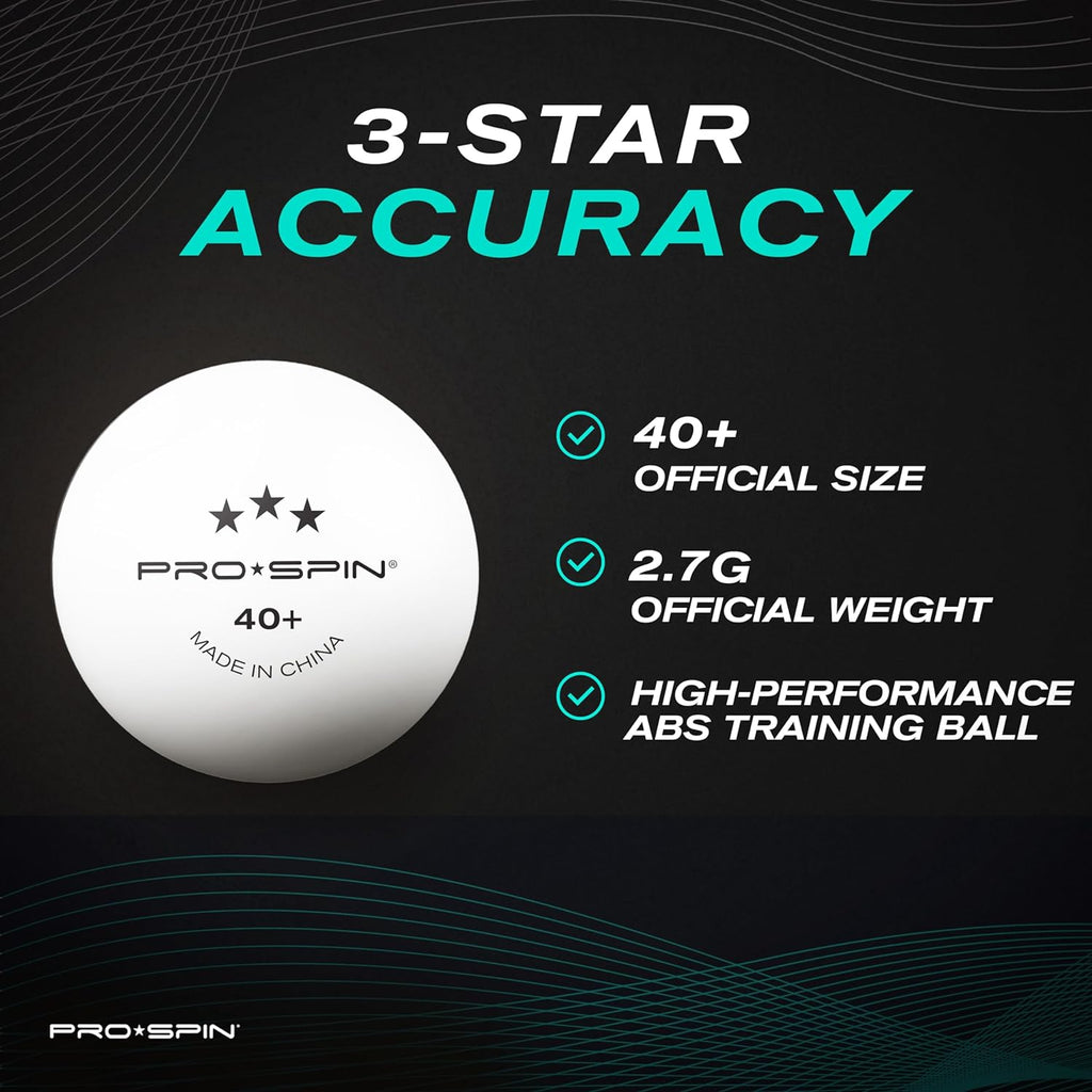 High-Performance Ping Pong Balls (12/24/60 Pack Sizes) | White 40+ Table Tennis Balls | Premium ABS Plastic | Professional Quality | Official Size & Weight | Indoor & Outdoor Games