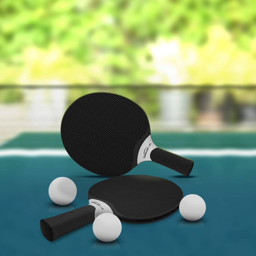Table Tennis Rackets Set,Professional Ping Pong Paddle Set for 4 Players, Composite Rubber Table Tennis Paddles, Indoor or Outdoor Games.