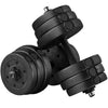55Lb Adjustable Dumbbell Set for Home Gym, Black