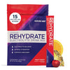 Rehydrate Electrolyte Drink Mix, Fruit Punch, 15 Sticks | Contains Magnesium, Sodium, Potassium & Calcium, Antioxidant and Amino Acid Fortified Powder for Hydration and Recovery