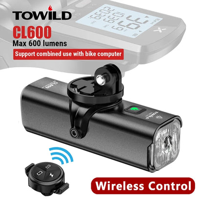 CL600LM Bike Light Front Lamp USB Rechargeable LED 2600Mah Bicycle Lights IPX6 Waterproof Headlights Bike Accessories