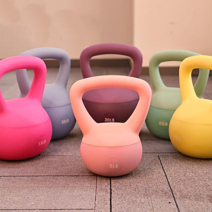 Soft Kettlebells - Sea and Iron Sand Filled Weights for Women and Men - Color Co
