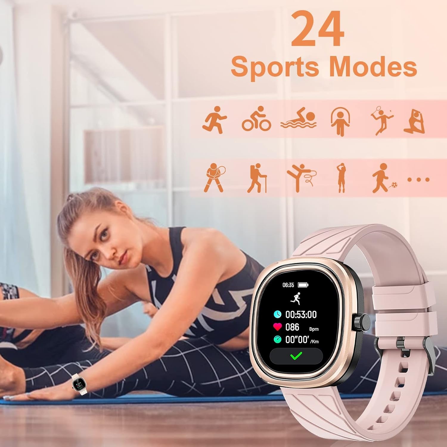 Smart Watches for Women, Smart Watch for Android Phones and Iphone, 1.32&