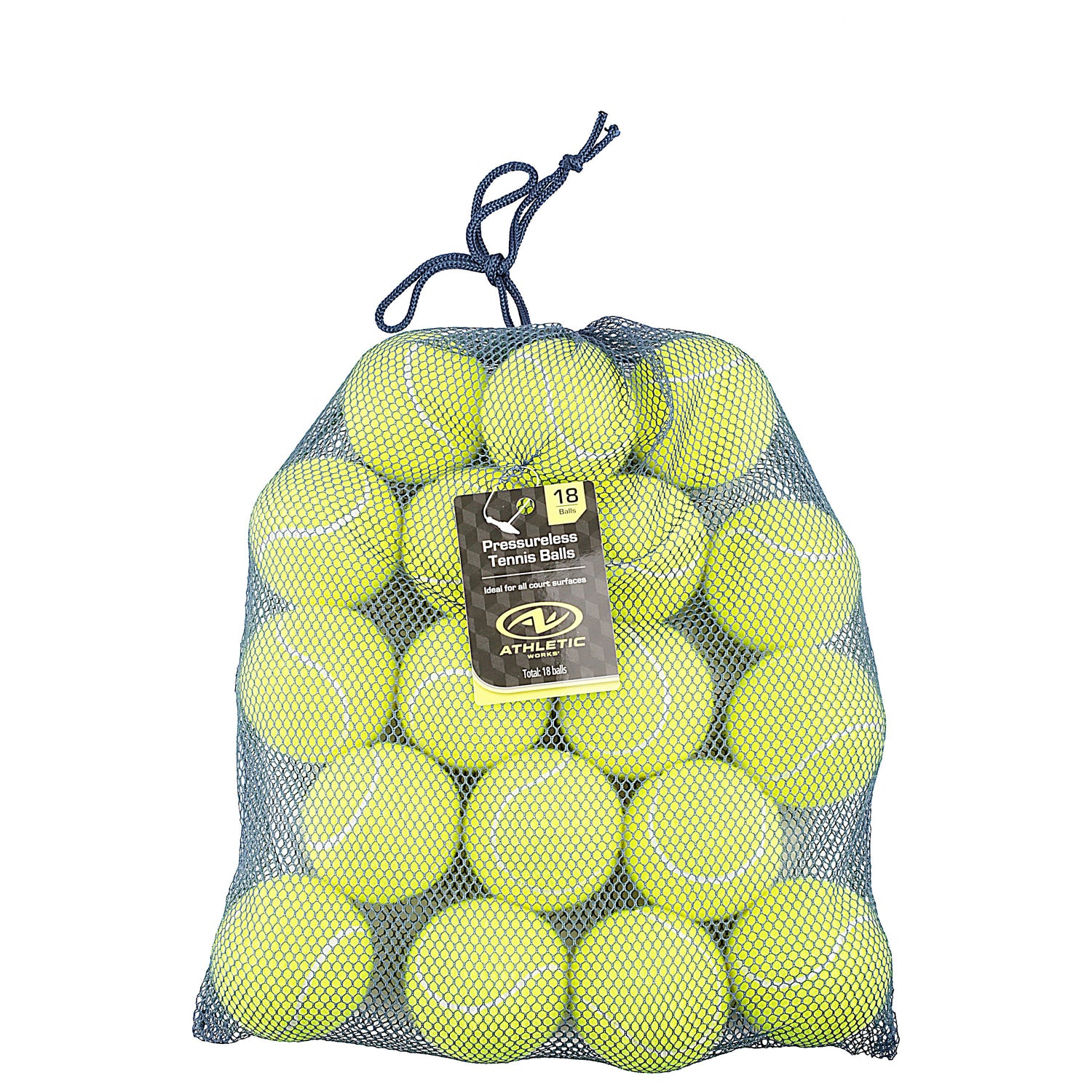 Pressureless Tennis Balls, 18-Pack, Training &amp; Dog Play