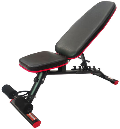 Heavy Duty Adjustable and Foldable Utility Weight Bench, Flat, 600-Pound Capacity