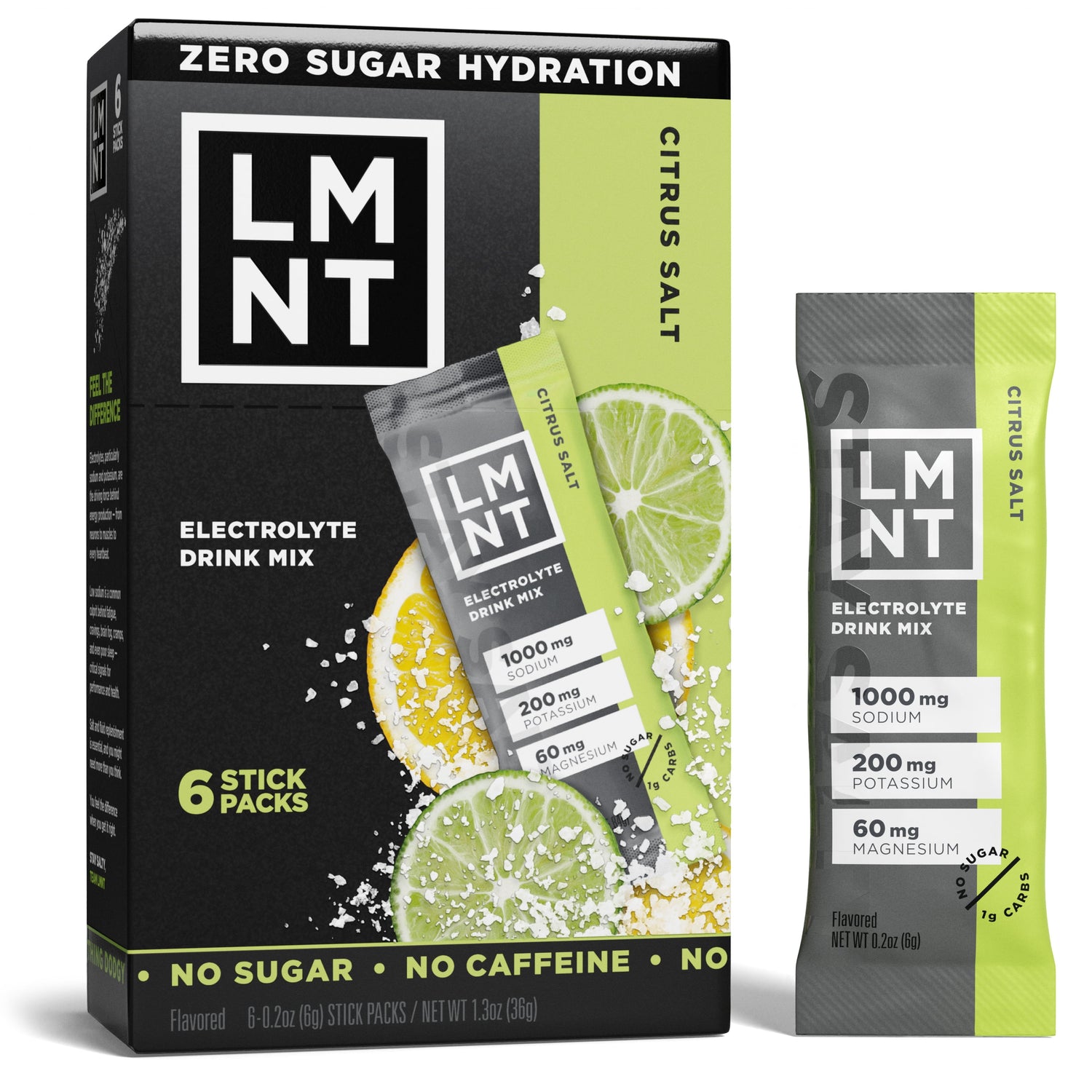 Zero Sugar Electrolyte Drink Mix - Citrus - 6Ct