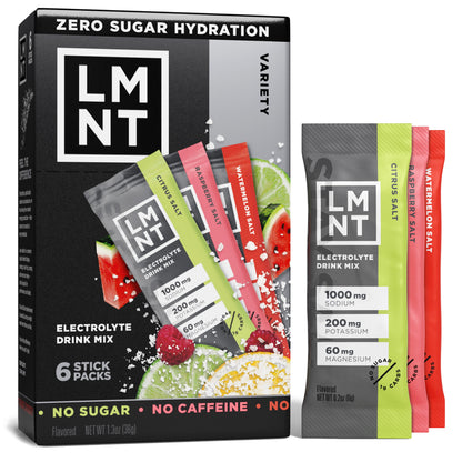 Zero Sugar Electrolyte Drink Mix - Variety Pack - 6Ct