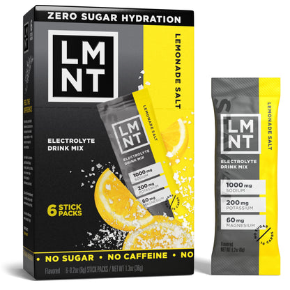 Zero Sugar Electrolyte Drink Mix - Lemonade - 6 Count