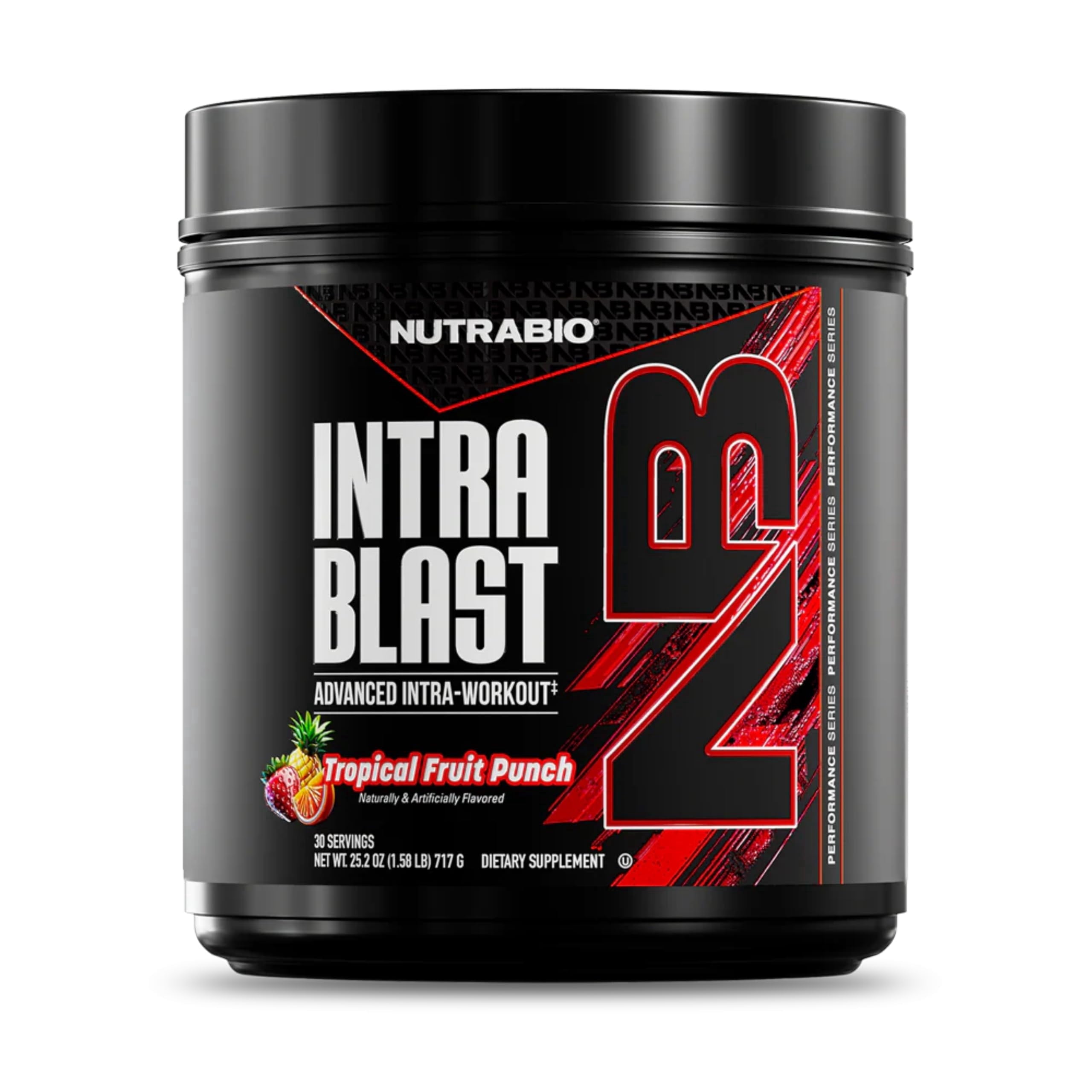 Intra Blast BCAA EAA Electrolyte and Hydration Powder - Amino Acid Supplement, EAA/BCAA Powder - Non-Gmo and Gluten Free - Tropical Fruit Punch - 30 Servings