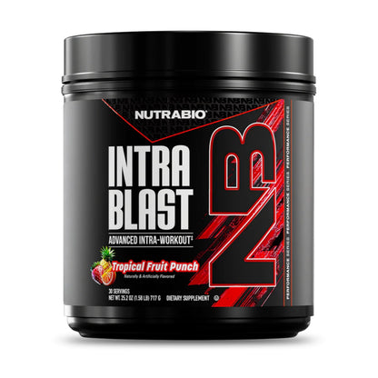 Intra Blast BCAA EAA Electrolyte and Hydration Powder - Amino Acid Supplement, EAA/BCAA Powder - Non-Gmo and Gluten Free - Tropical Fruit Punch - 30 Servings