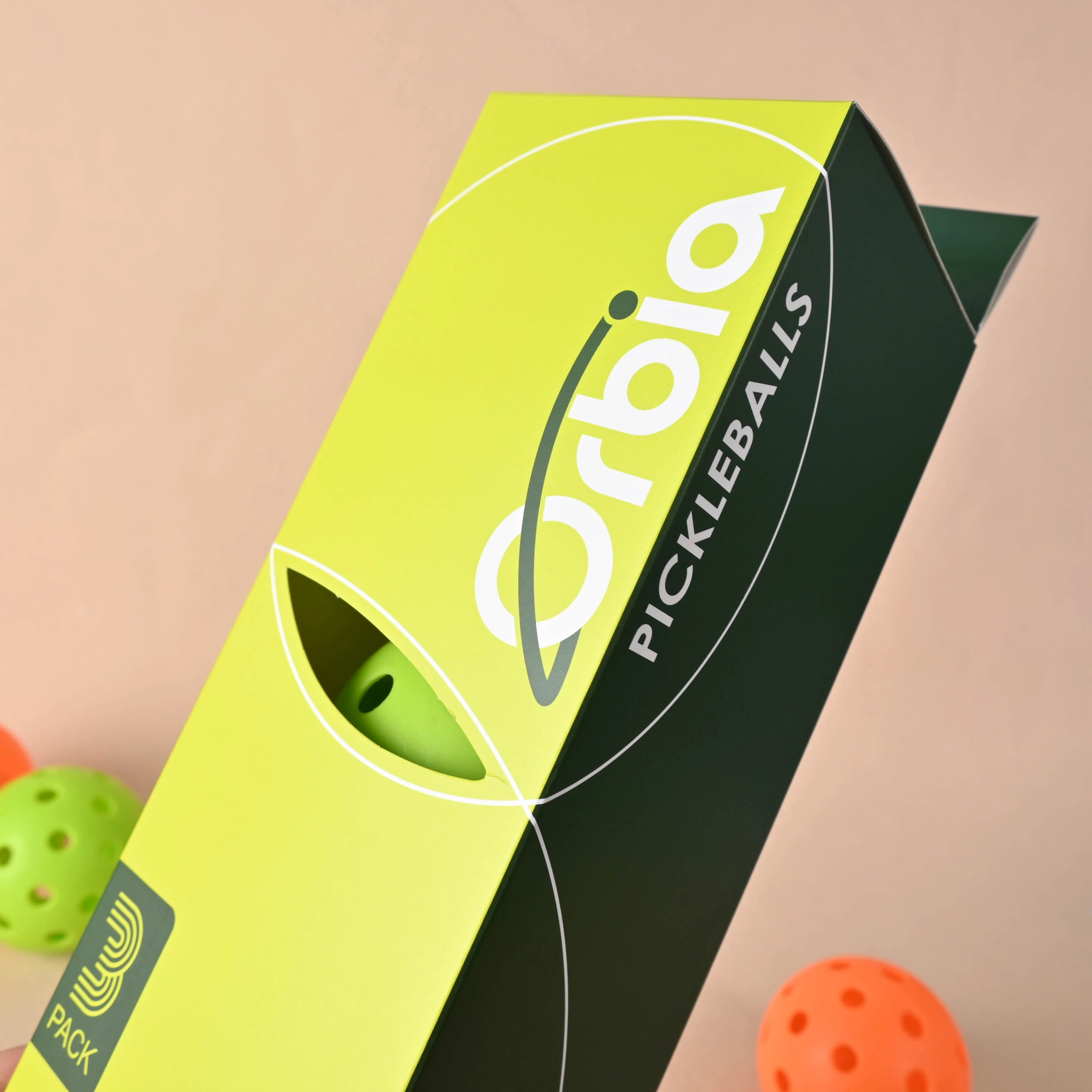 Sports 3Pcs Durable Pickleball Balls Outdoor 40 Holes Training Pickleball Accessories 74Mm Standard Pickle Balls