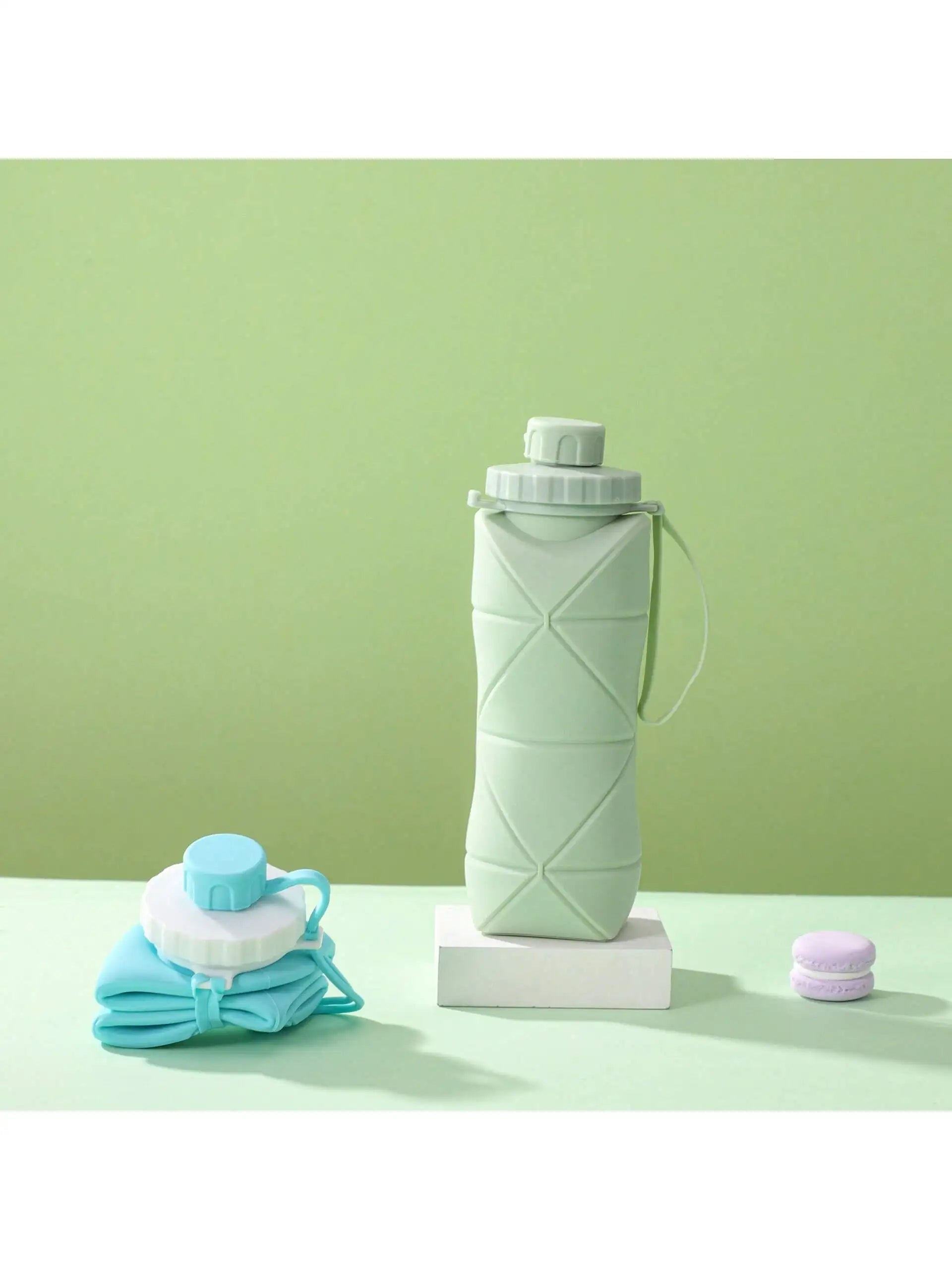 Silicone Collapsible Sports Water Bottles Outdoor Camping Folding Water Cup Large Capacity Travel Foldable Leakproof Kettle