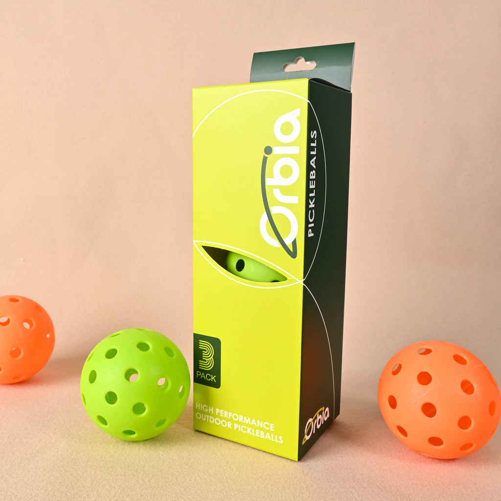 Sports 3Pcs Durable Pickleball Balls Outdoor 40 Holes Training Pickleball Accessories 74Mm Standard Pickle Balls