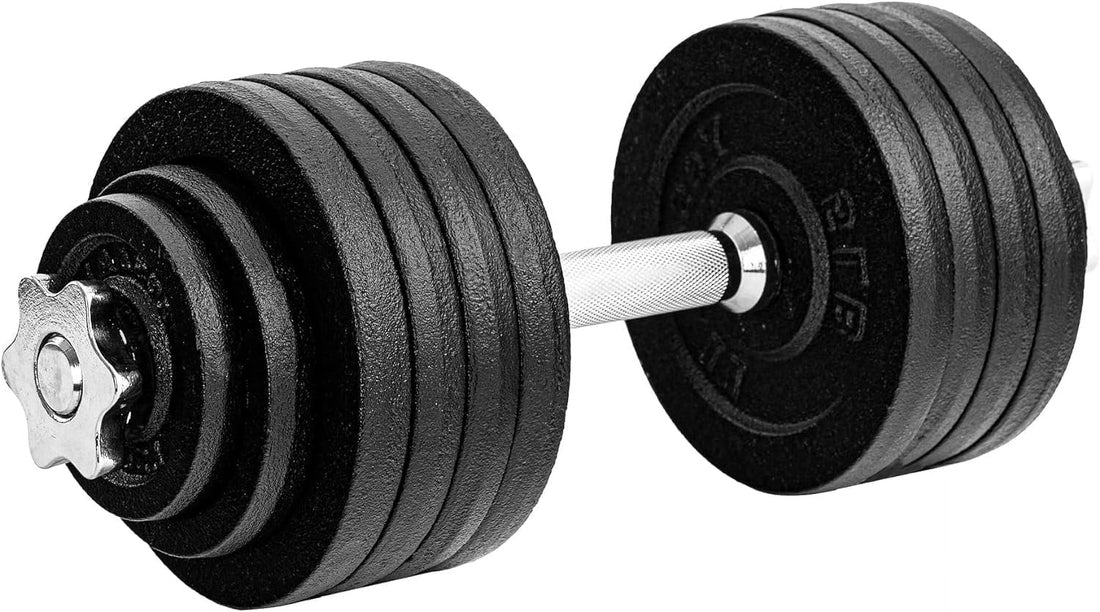 Adjustable Dumbbell Set, Black, 52.5 Lb Single