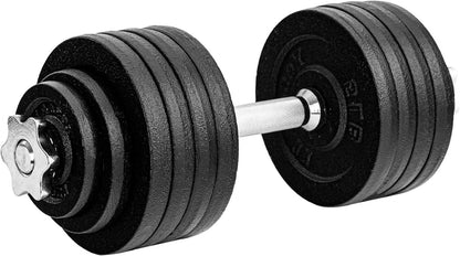 Adjustable Dumbbell Set, Black, 52.5 Lb Single