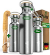 Vacuum Insulated Stainless Steel Water Bottle - 17 Oz I Wide Mouth Metal Bottle for Hot and Cold Drinks I Bpa-Free I Perfect for Travel, School I Kids, Adults, Water Canteen, Sports, Flask