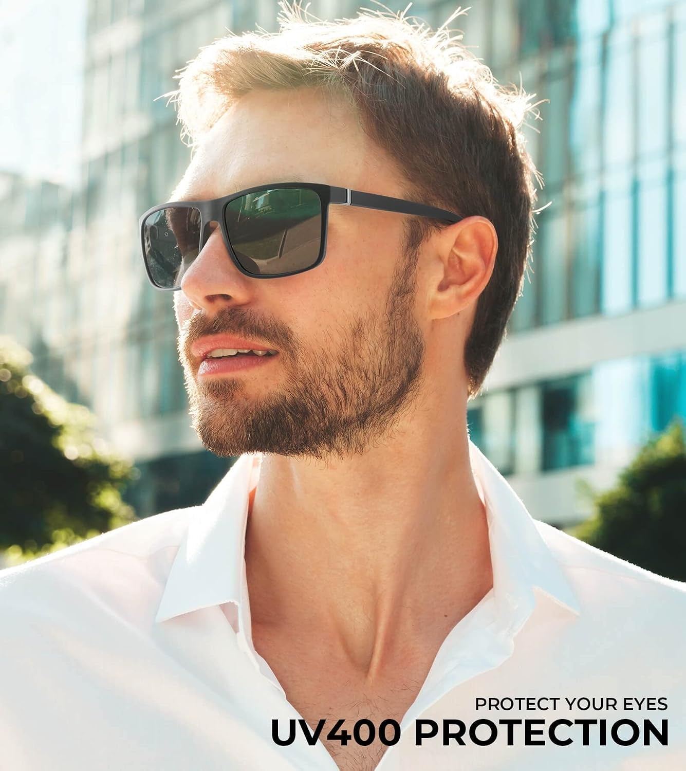Polarized Mens Sun-Glasses Sunglasses-Men : Classic Sunglasses with UV Protection for Fishing Driving Golf