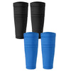 2 Pairs Soccer Shin Guards Socks Breathable Soccer Shin Guard Sleeves W/ Pocket