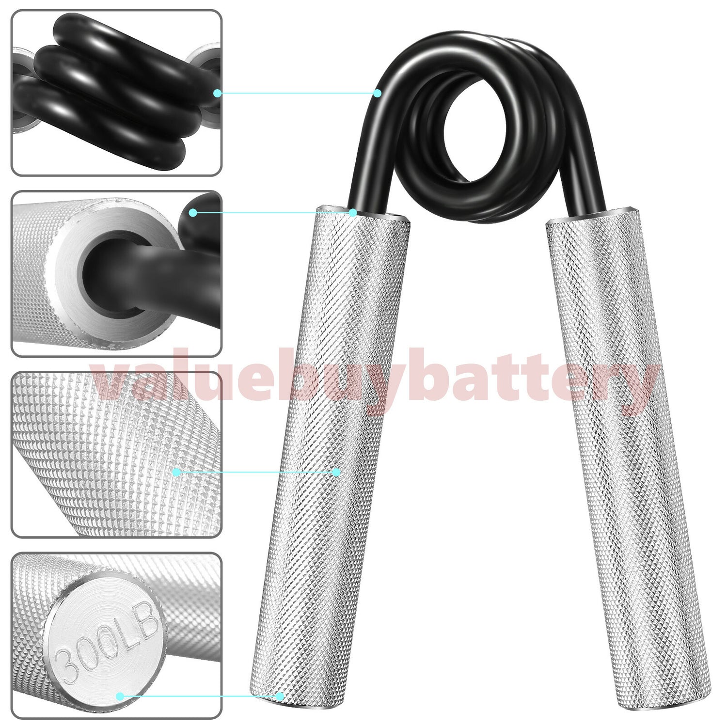 Metal Heavy Strength Exercise Gripper Hand Grippers Grip Forearm Wrist Grips Lbs
