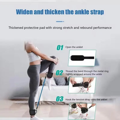 Ankle Bands Resistance Bands for Leg Butt Training Legs Resistance Bands with Ankle Strap for Women &amp; Men Glutes Workout