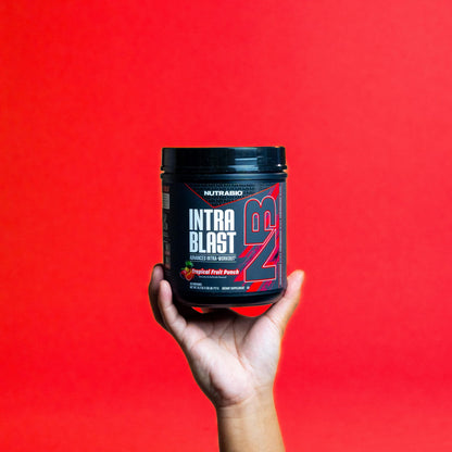 Intra Blast BCAA EAA Electrolyte and Hydration Powder - Amino Acid Supplement, EAA/BCAA Powder - Non-Gmo and Gluten Free - Tropical Fruit Punch - 30 Servings