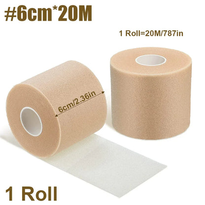 1 Roll Athletic Tape Foam Underwrap Tape Sports Foam Underwrap Bandage Athletic Foam Tape for Wrists Elbows Knees Ankles