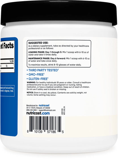 Creatine Monohydrate Powder Unflavored Micronized Creatine Monohydrate, 5G per Serving, (300 Grams)
