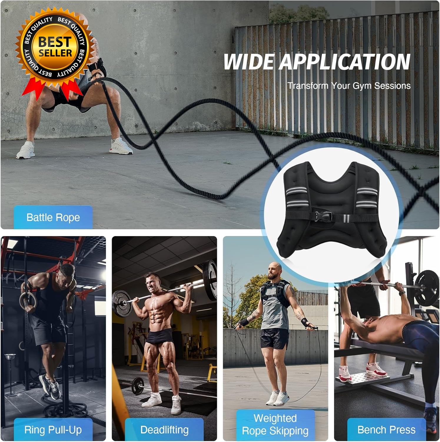 Weighted Vest 6Lb/8Lb/12Lb/1