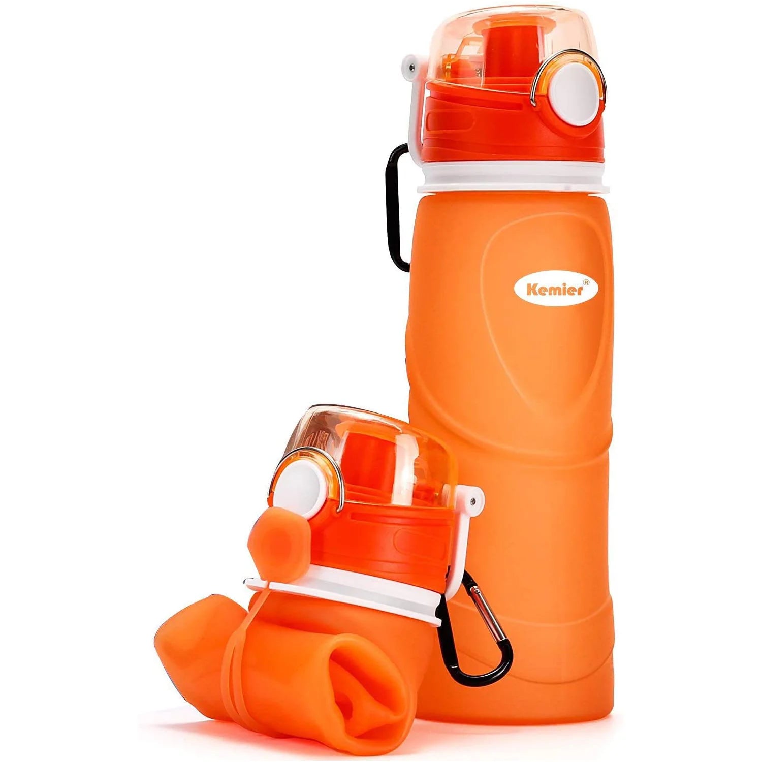 Collapsible Silicone Water Bottles-750Ml,Medical Grade,Bpa Free Travel Water Bottle Can Roll Up,26Oz,Leak Proof Foldable Sports &amp; Outdoor Water Bottles