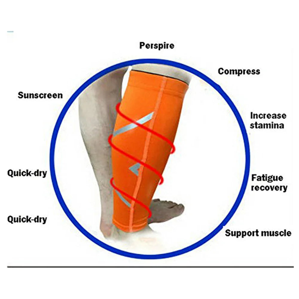 1Pcs Calf Compression Sleeves, Leg Compression Sock for Runner, Shin Splint, Varicose Vein &amp; Calf Pain Relief, Calf Guard Sports