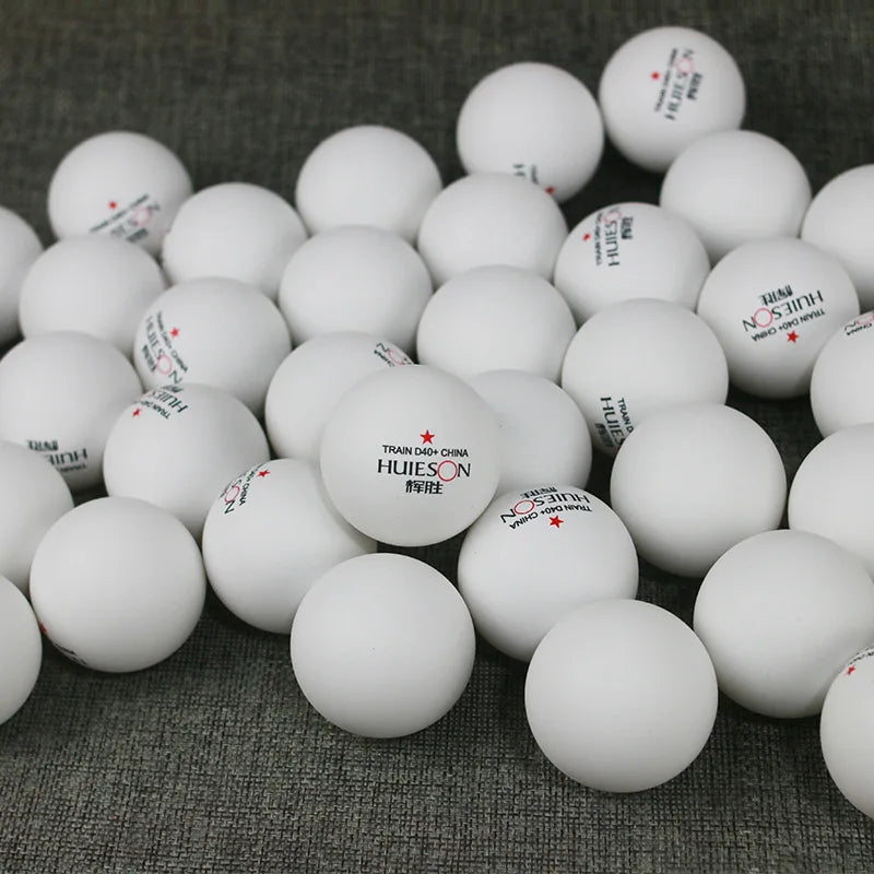50/100/200 Pcs ABS Plastic Table Tennis Balls D40+ New Material Ping Pong Balls 1 Star Table Tennis Balls for Training