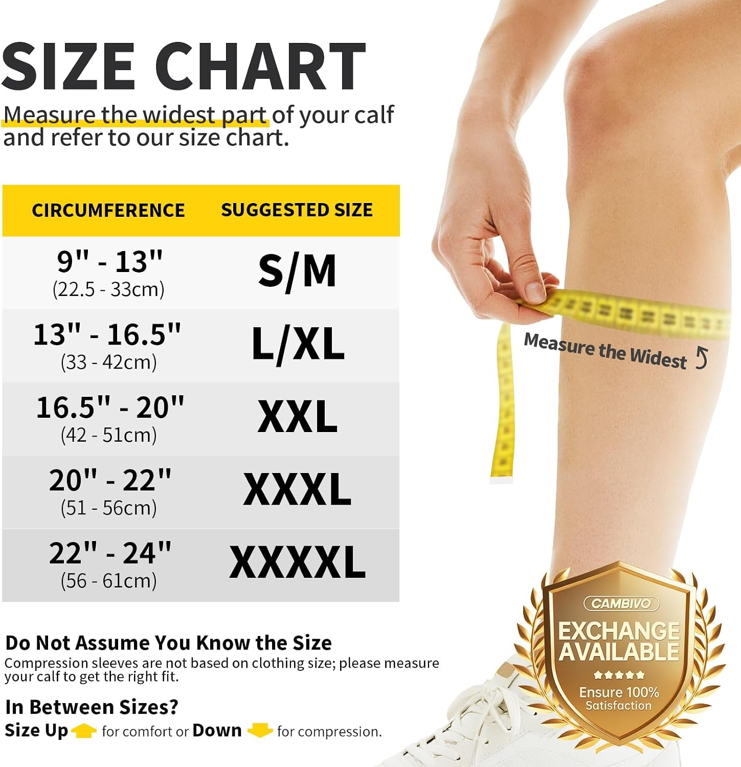 Calf Compression Sleeve 3 Pairs Footless Compression Socks Running | Leg Sleeves for Men & Women, 15-20Mmhg, Shin Splints Relief & Recovery, Fitness, Cycling, Varicose Veins, Travel, Nurse