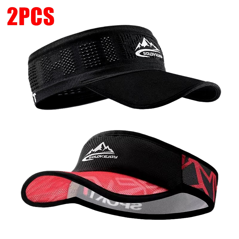 Summer Sun Hats Running Caps for Men Women Quick Dry Breathable Mesh Visor Hat Top Empty Tennis Golf Cycling Hat Baseball Cap