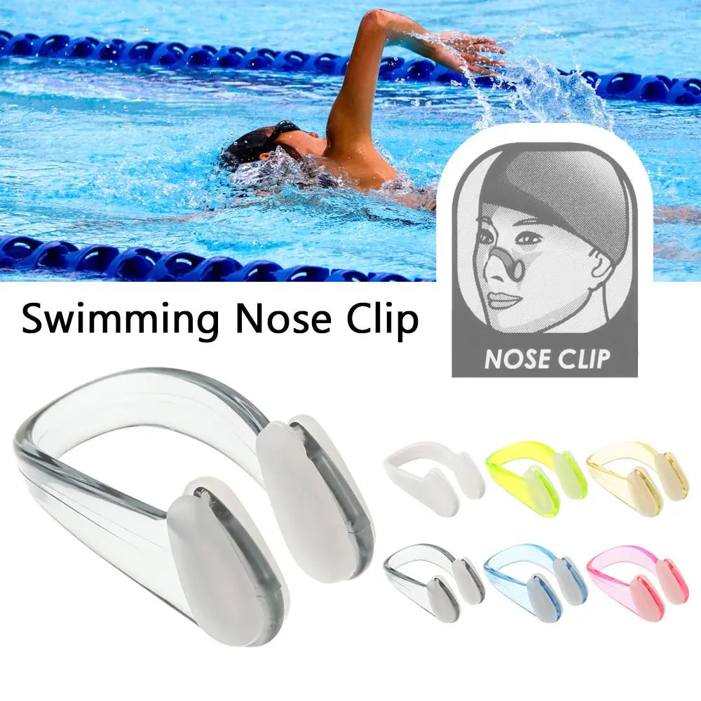 1PC Swimming Nose Clip Earplugs Suit Swim Earplugs Small Size for Adult Children Waterproof Soft Silicone Nose Clip