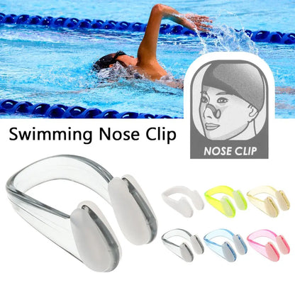 1PC Swimming Nose Clip Earplugs Suit Swim Earplugs Small Size for Adult Children Waterproof Soft Silicone Nose Clip