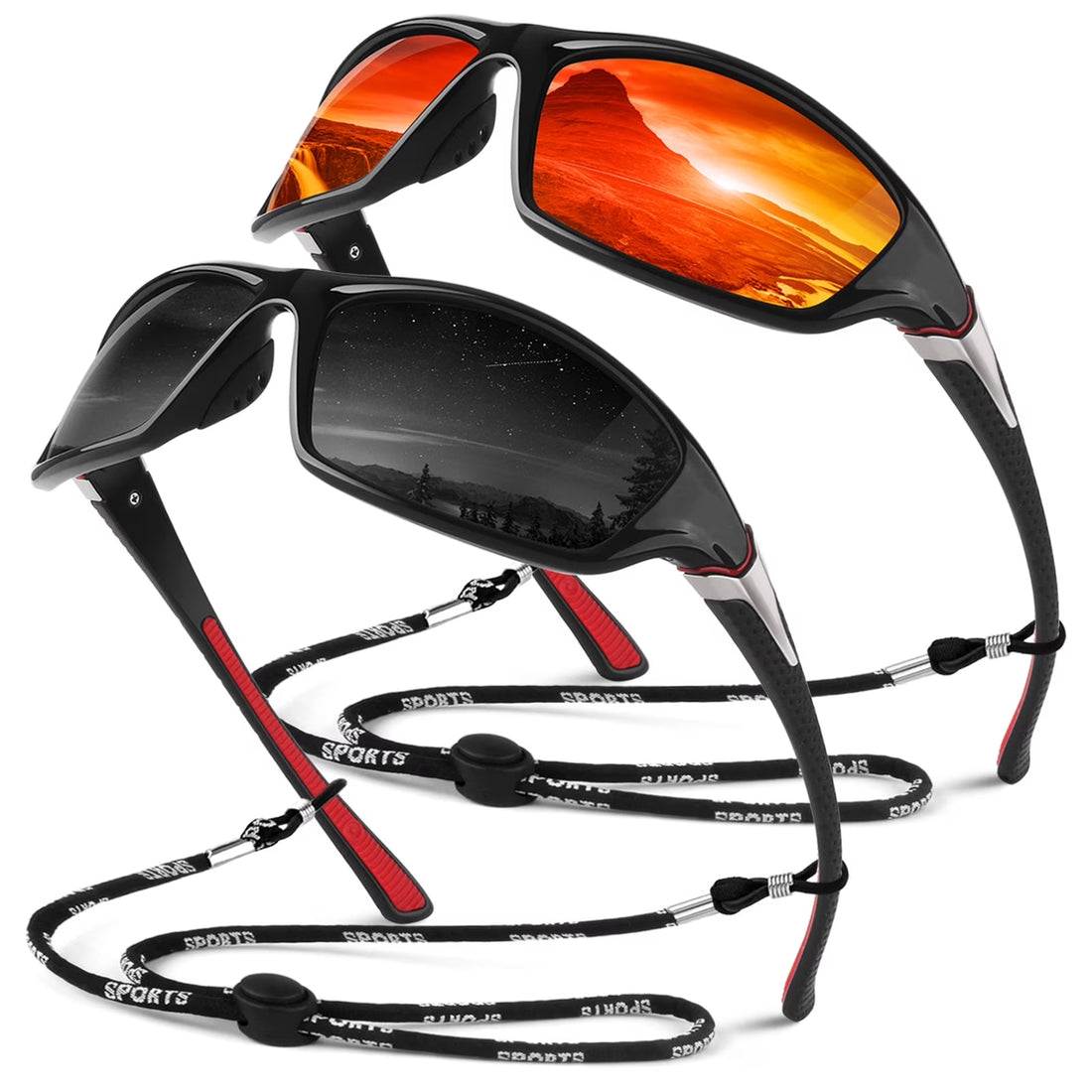 Polarized Sports Sunglasses for Men Women, Fishing Driving Outdoor Shades