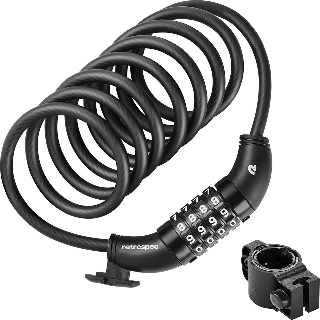 Grizzly plus Integrated Combo Cable Bike Lock - 12Mm