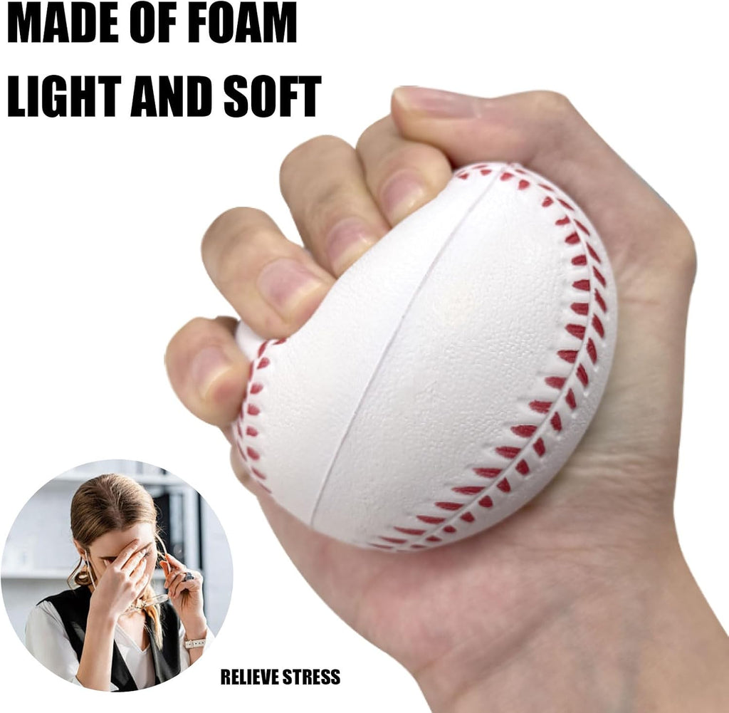12 Pack Foam Baseballs, Soft Training Balls with Mesh Bag for Practice | 2.8" Soft Sporting Batting Ball,Lightweight & Durable,Safe for Indoor/Outdoor Hitting & Fielding Practice,For Training Drills