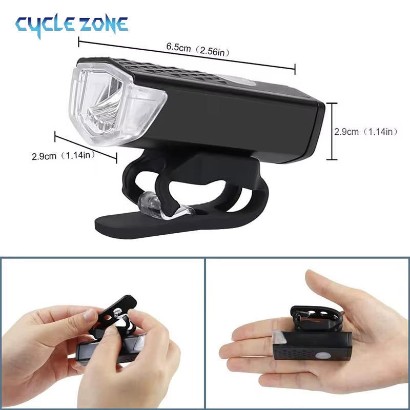 MTB Front Rear Bicycle Bike Lights Set Mountain Bike Night Cycling Headlight USB LED Safety Warning Taillight Bike Accessories