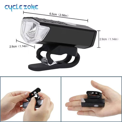 MTB Front Rear Bicycle Bike Lights Set Mountain Bike Night Cycling Headlight USB LED Safety Warning Taillight Bike Accessories
