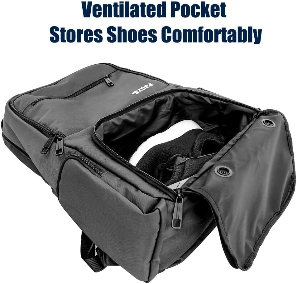 Tennis Bag Tennis Backpack Pickleball Bag Tennis Bags for Men Black with a Ventilated Shoes Compartment and 2 Extra Drawstring Bags (Grey)