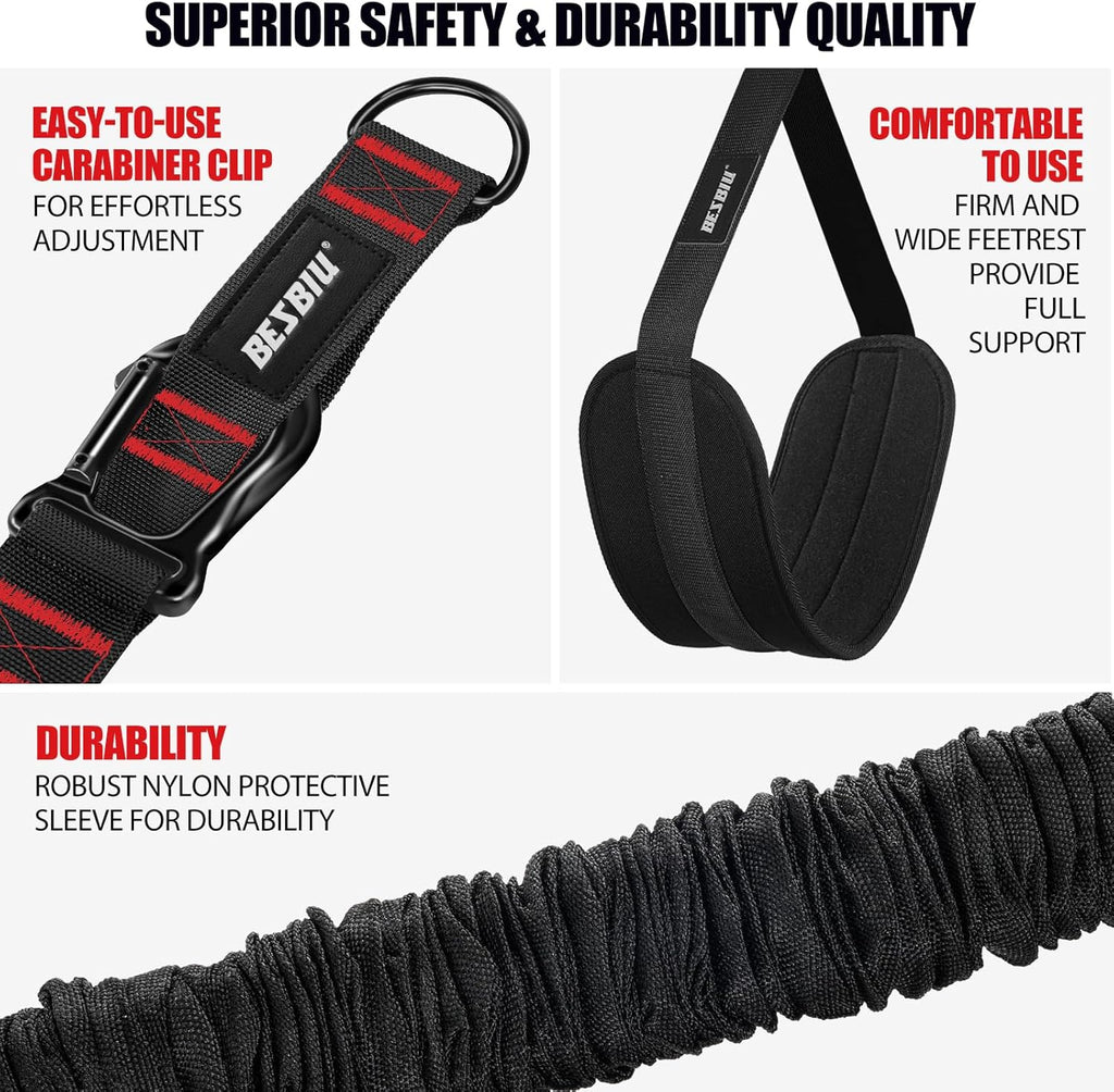 Pull up Assistance Bands 260Lbs, Heavy Pull up Bands Resistance Bands for Pull Ups Working Out with Feet Rest, Pull up Bar Bands Assistance Bands Strength Training Workout Equipment, Height Adjustable