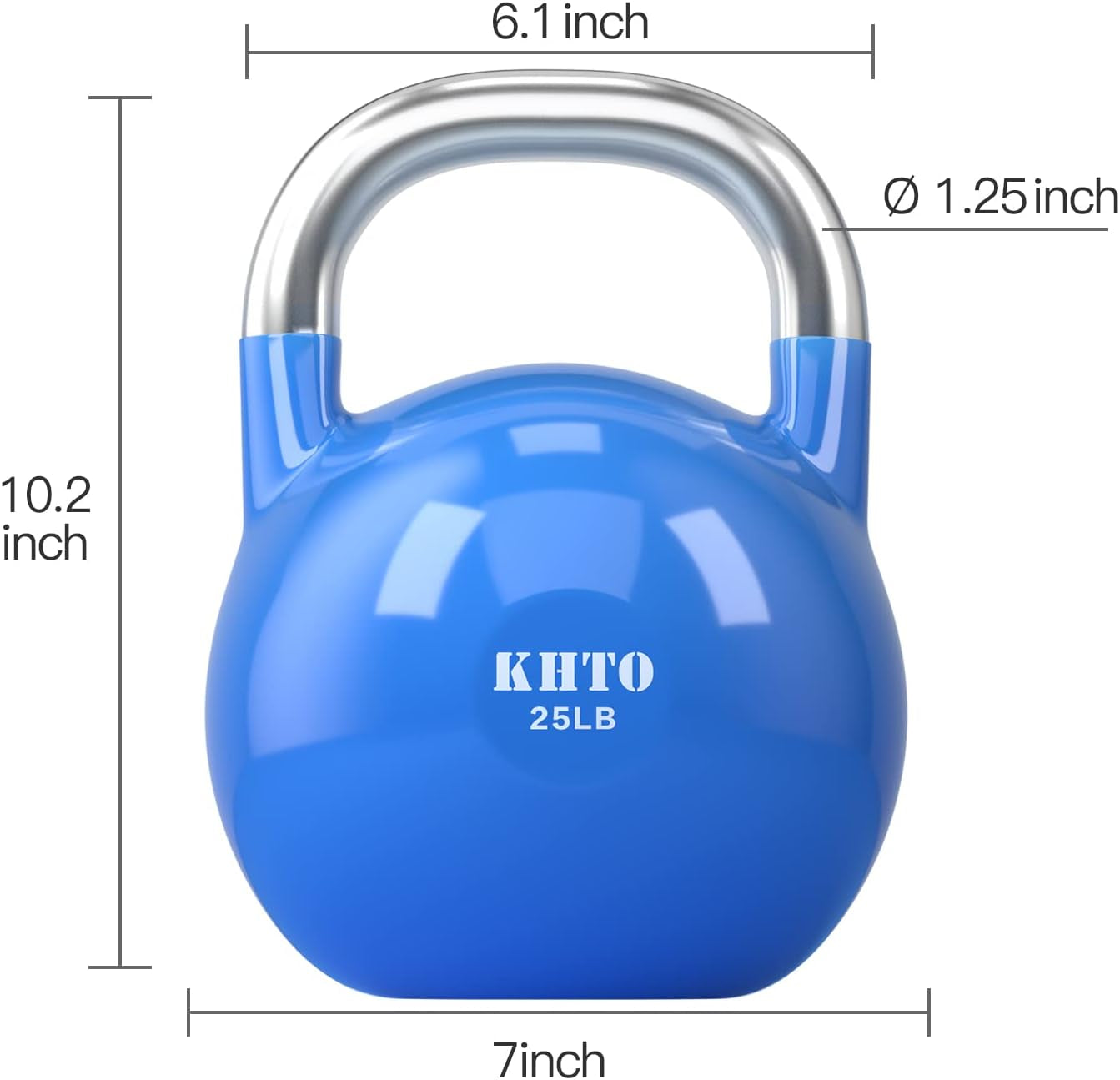 Kettle Bells – Competition Kettlebell 50 LB – Professional Grade Kettlebell for Fitness, Weightlifting, Core Training – Durable and Strong Design – 10-50 LB Color-Coded Collection