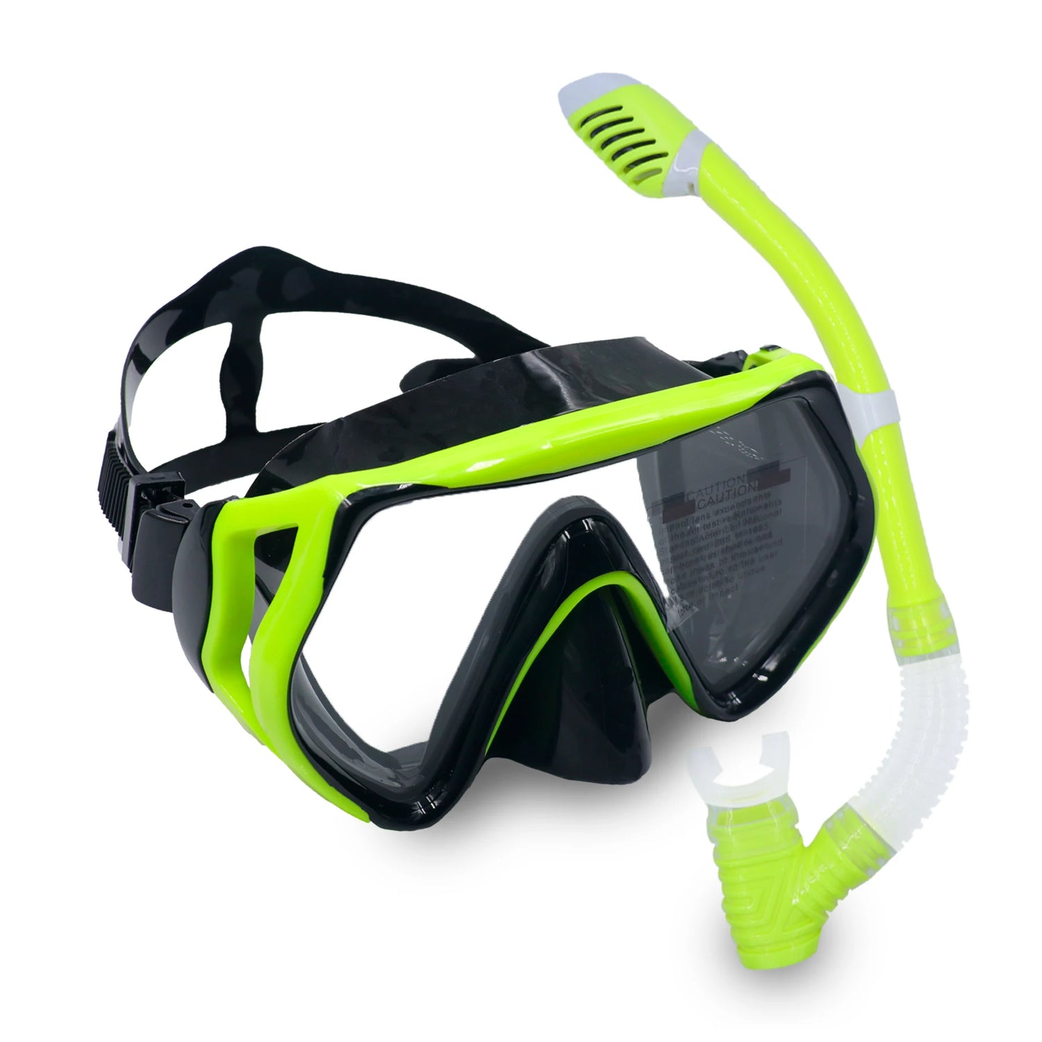 Diving Snorkeling Mask Set for Kids Swimming Mask Child Free Diving Snorkel Mask Anti-Fog Swim Goggles with Nose Cover Big Frame