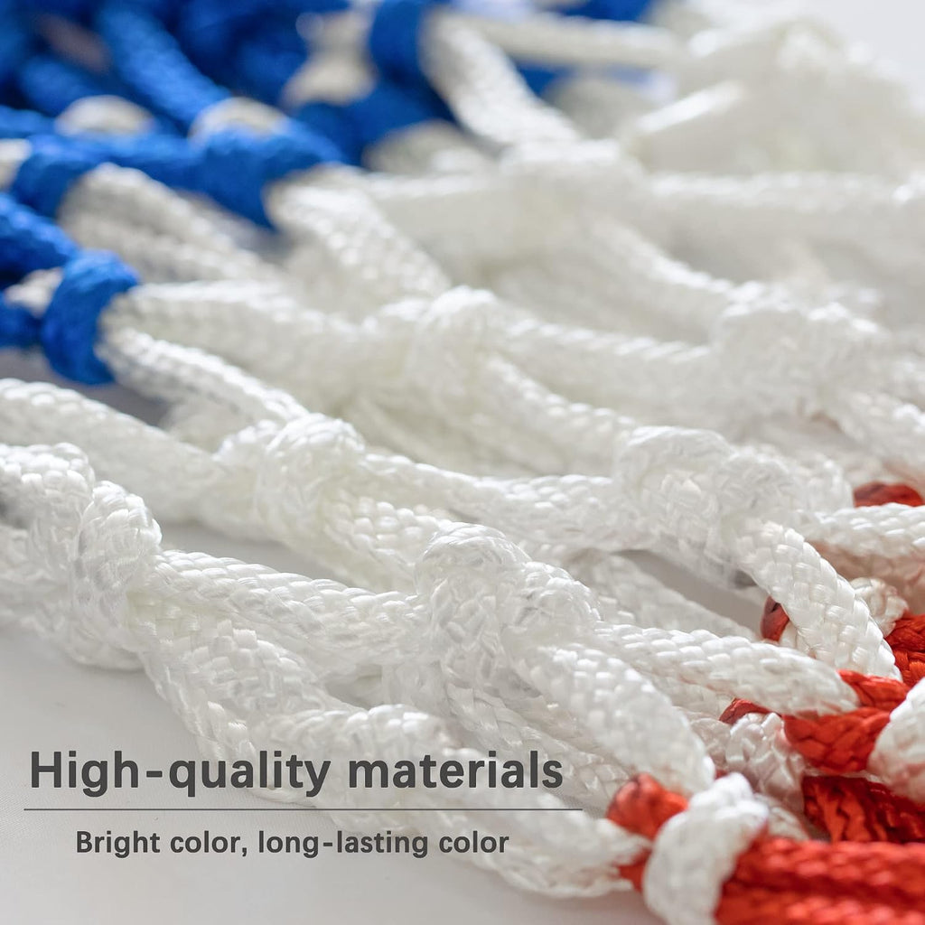 Basketball Net Outdoor, 2025 Upgrade All Weather anti Whip Basketball Net Replacement -12 Loops