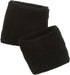 Ergodyne Black Terry Cloth Wristbands, Sweat Absorbing, Unisex Pair