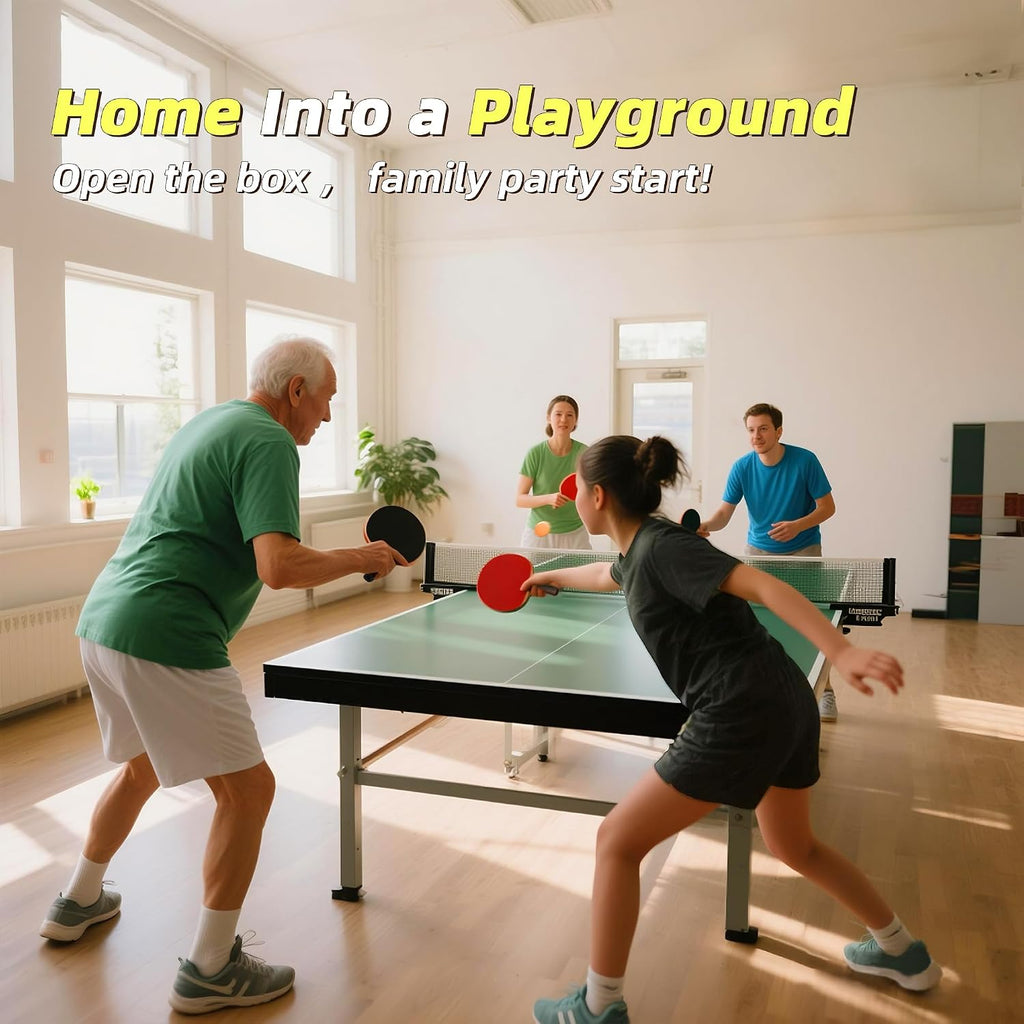 Ping Pong Paddles Sets-Portable Table Tennis Paddle with Balls, Storage Case Premium Table Tennis Racket for Indoor & Outdoor Games