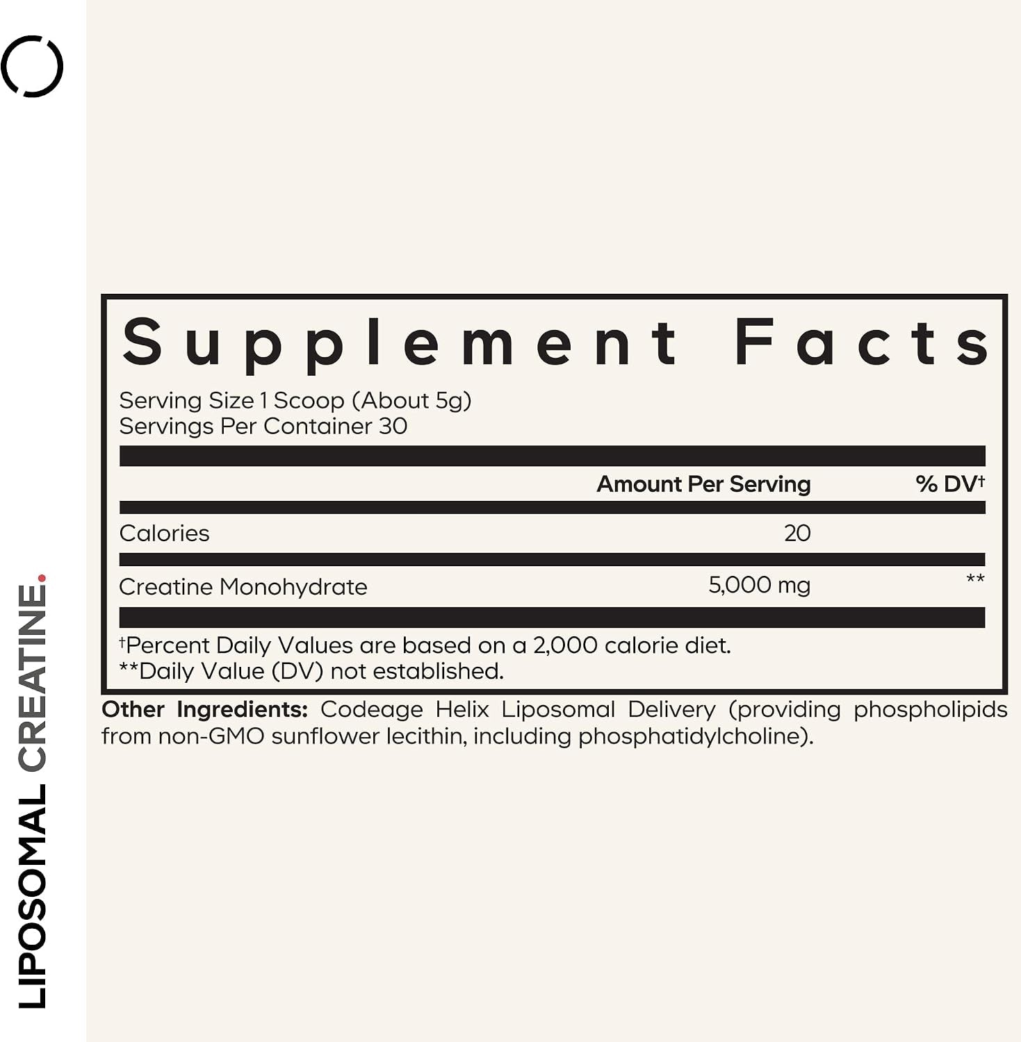 Liposomal Creatine Powder Supplement, Pure Creatine Monohydrate 5000Mg, Pre Workout & Post Workouts - Unflavored Creatine, Micronized Creatine Powder - Creatinine for Sports - 30 Servings